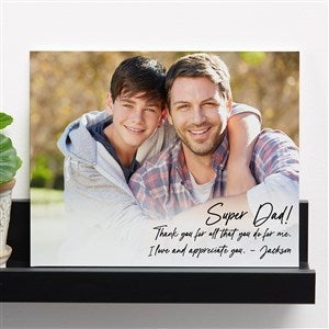 Photo Expression For Him Personalized Glass Photo Prints - Horizontal 8x10