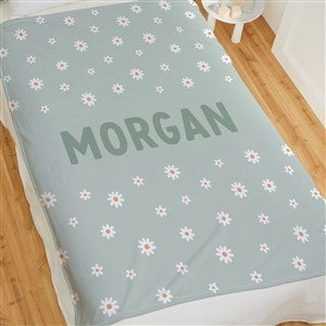 Retro Daisy Personalized 50x60 Plush Fleece Blanket
