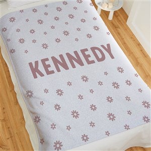 Retro Daisy Personalized 50x60 Sweatshirt Blanket