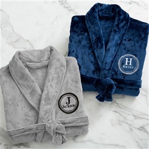 Embroidered Fleece Robes - Gentleman