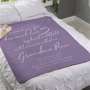 Grandparents Love Personalized 60x80 Sherpa Blanket