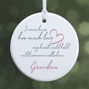 Grandparents Love Personalized Premium Ornament- 2.85 Glossy - 1 Sided