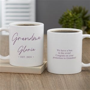 Grandma & Grandpa Established Personalized Coffee Mug 11 oz.- White
