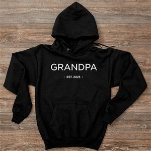 Grandpa Established Personalized Adult Hanes® Hooded Sweatshirt