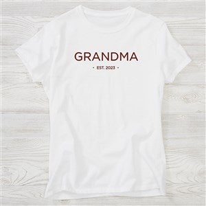 Grandma Established Personalized Fitted T-Shirt