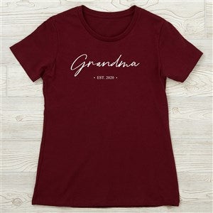 Grandma Established Personalized Next Level Fitted T-Shirt