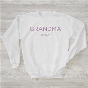 Grandma Established Personalized Sweatshirt - Crewneck