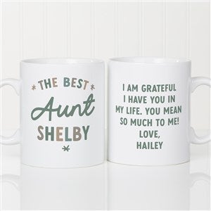 The Best Auntie Personalized 30 oz. Oversized Coffee Mug