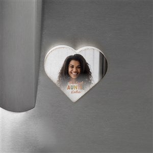 The Best Auntie Heart Wood Magnet - 41496