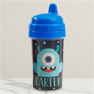 Personalized Trick or Treat Halloween Characters Boys Toddler Sippy Cup - Blue