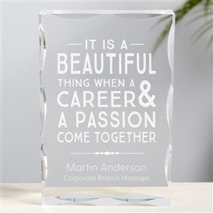 Professional & Passionate Engraved Keepsake