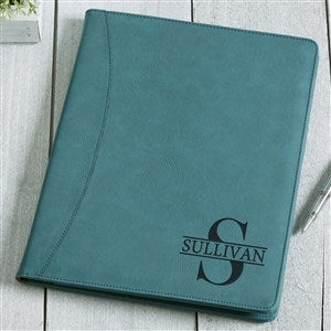 Namely Yours Personalized Full Pad Portfolio - Teal