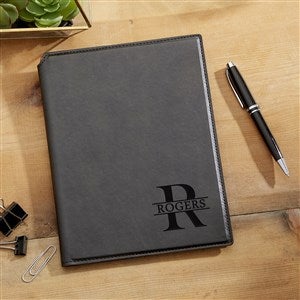 Namely Yours Personalized Junior Padfolio- Black