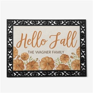 Fall Seasonally Script Personalized Doormat-18x27 - #41587-S