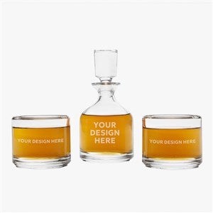 Personalized Logo Duet 8.5 oz. Stacking Decanter Set  - 41590