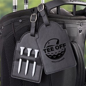 Personalized Logo Leatherette Golf Bag Tag - 41598