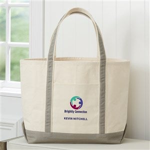 Embroidered Logo Weekender Tote - Canvas - 41629