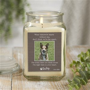 Pet Memorial Personalized 18 oz. Vanilla Candle Jar