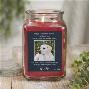 Pet Memorial Personalized 18 oz. Cinnamon Spice Candle Jar