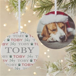 Pawfect Pet Personalized Ornament- 3.75 Matte - 2 Sided