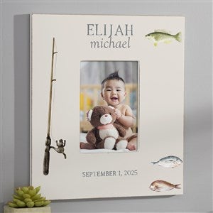 Gone Fishing Personalized 5x7 Wall Frame - Vertical