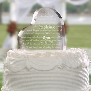 Love Is Patient© Personalized Cake Topper