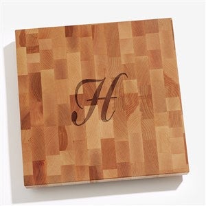 Engraved Monogram Butcher Block Cutting Board | Corporate Gifts