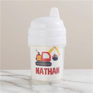 Construction & Monster Trucks Christmas Personalized Baby Sippy Cup