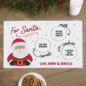 Cookies For Jolly Santa Personalized Christmas Placemat