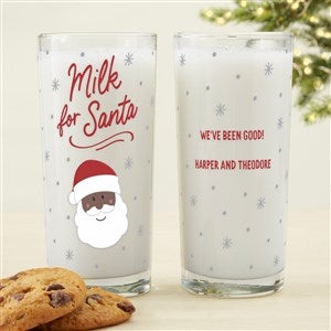 Cookies For Jolly Santa Personalized Tall Drinking Glass - 15 oz