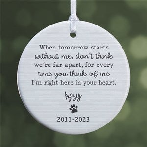 Pet Memorial Personalized Ornament- 2.85 Glossy - 1 Sided