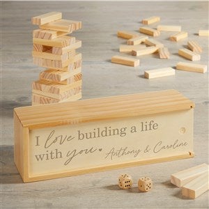 Building Memories Jumbling Tower Game with Wood Case