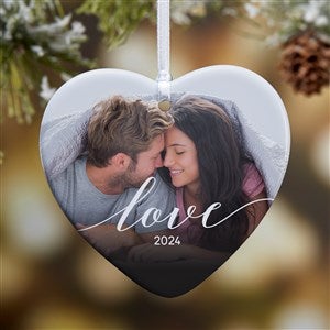 Love Photo Personalized Heart Ornament- 3.25 Glossy - 1 Sided