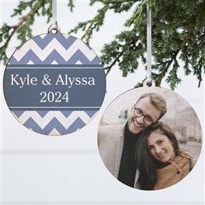 Christmas Custom Pattern Personalized Ornament-3.75 Wood - 2 Sided