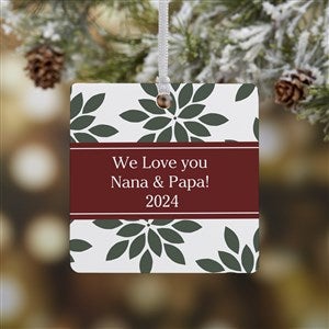 Christmas Custom Pattern Personalized Ornament-2.75 Metal - 1 Sided