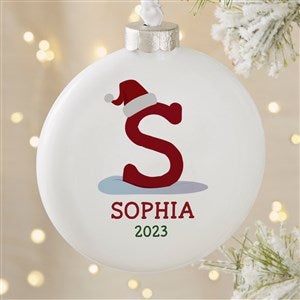 Initially Santa Personalized Deluxe Ornament  - 43227
