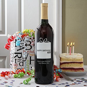 Personalized Birthday Wine Bottles - 4324D