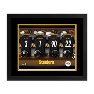 Pittsburgh Steelers NFL Personalized Locker Room Print