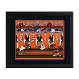 Cincinnati Bengals NFL Personalized Locker Room Print