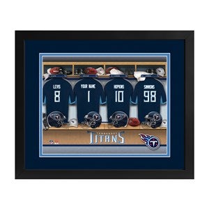 Tennessee Titans NFL Personalized Locker Room Print