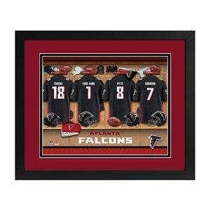 Atlanta Falcons NFL Personalized Locker Room Print