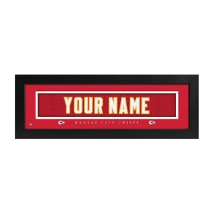 Kansas City Chiefs NFL Personalized Name Jersey Print