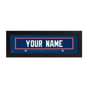 New York Giants NFL Personalized Name Jersey Print