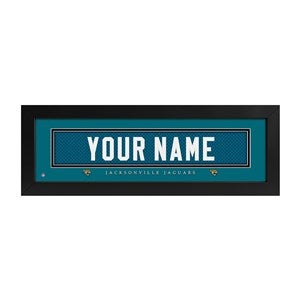 Jacksonville Jaguars NFL Personalized Name Jersey Print