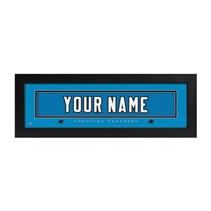 Carolina Panthers NFL Personalized Name Jersey Print