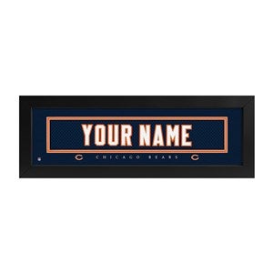 Chicago Bears NFL Personalized Name Jersey Print