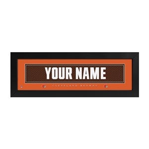 Cleveland Browns NFL Personalized Name Jersey Print