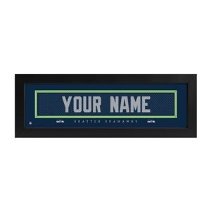 Seattle Seahawks NFL Personalized Name Jersey Print