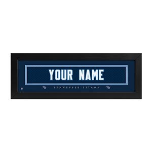 Tennessee Titans NFL Personalized Name Jersey Print