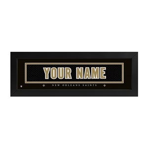 New Orleans Saints NFL Personalized Name Jersey Print